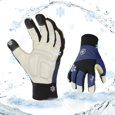 Lined top winter gloves