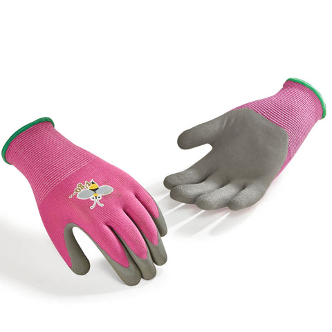 VGO 1/2/3 Pairs Kids Gardening Gloves Ages 3-9| Natural Latex Grip|Breathable Yard Work & DIY Safety Gloves, Machine Washable For Outdoor Play (KID-RB6013/KID-RB6026)
