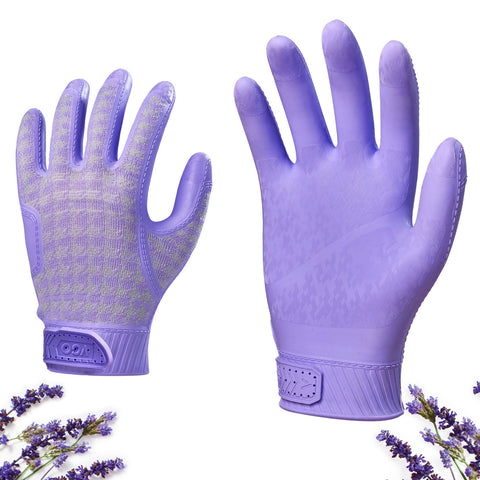 Vgo...Mem/Women's Work Gloves,Gardening Gloves,100% TPE Coated,Waterproof Palms, Anti-Slip,Breathable 3D Knit Back,OEKO-TEX Certified(TP1152)