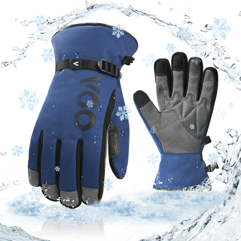 VGO 1Pair -20℃/-4°F Waterproof Winter Work Gloves Cold Weather Waterpr