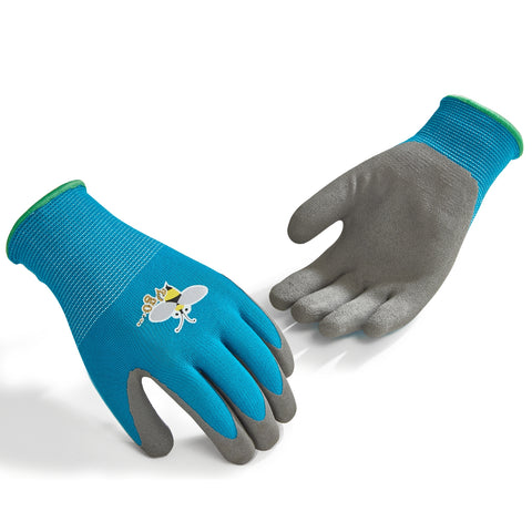 VGO 1/2/3 Pairs Kids Gardening Gloves Ages 3-9| Natural Latex Grip|Breathable Yard Work & DIY Safety Gloves, Machine Washable For Outdoor Play (KID-RB6013/KID-RB6026)