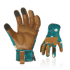 Vgo 1Pair Gardening Gloves for Women, Goatskin leather Thorn Proof Working Gloves for Weeding, Digging, Raking, Pruning and Planting,Touchscreen(GA7471/GA7476)
