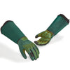 VGO 1 Pair Gardening Gloves Unses,Safety Work Gloves,Long Sleeves Gauntlet,Puncture-proof,Thorn Proof,Touchscreen(Green,SL7477/SL7496))