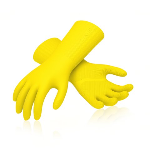 Lined best sale dishwashing gloves