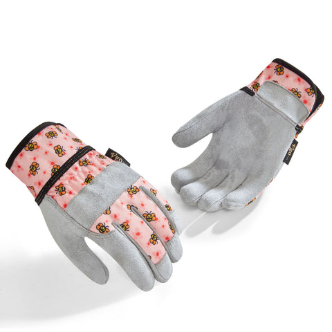 Vgo guanti da giardinaggio di micro-fibra per bambini (KID-MF7362)