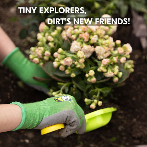 VGO 1/2/3 Pairs Kids Gardening Gloves Ages 3-9| Natural Latex Grip|Breathable Yard Work & DIY Safety Gloves, Machine Washable For Outdoor Play (KID-RB6013/KID-RB6026)
