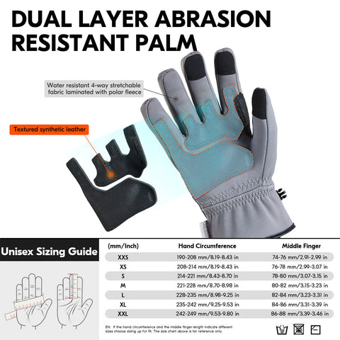 Vgreen 1Pair -20℃/-4°F or Above Winter Outdoor Gloves for Men Women,Ski Gloves,Hiking Gloves,Cycling Gloves,Moto Gloves,Hunting Gloves(FT3115FW)