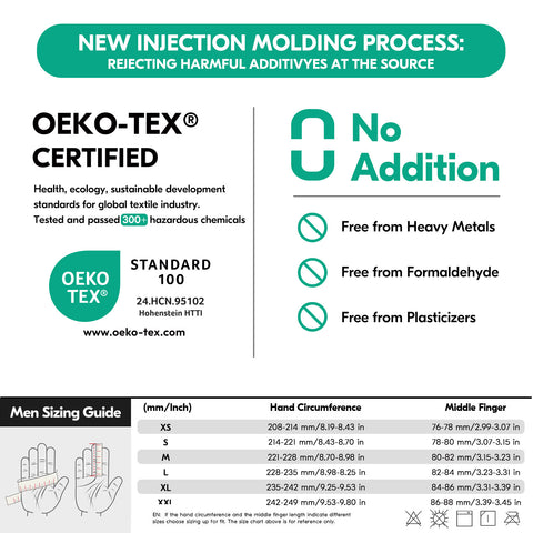 Vgreen 1 Pair NGG X1 Seamless Gription Work Gloves Men,Anti-slip,Warehousing,Truck drivers Glove (TP1130)