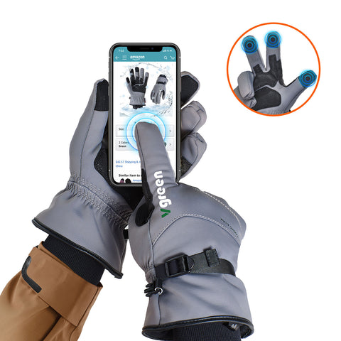 Vgreen 1Pair -20℃/-4°F or Above Winter Outdoor Gloves for Men Women,Ski Gloves,Hiking Gloves,Cycling Gloves,Moto Gloves,Hunting Gloves(FT3115FW)