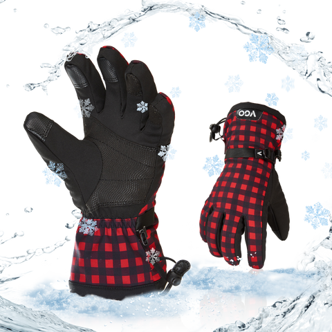 Winter Snow Ski Gloves – Waterproof Windproof Thermal, Touchscreen Friendly, Unisex