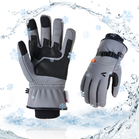 VGO 1 Pair -20℃/-4°F or Above Winter Outdoor Gloves ,Ski Gloves,Hiking