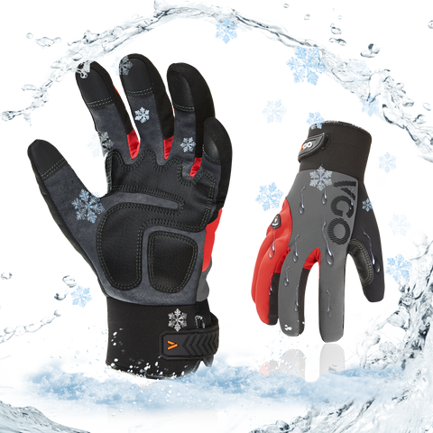 Waterproof Thermal Lined Winter Work Gloves Mens Freezer Warm Safety  Gardening