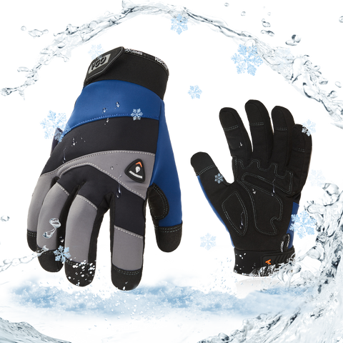 Vgo 1/2 Pairs -20℃/-4°F COLDPROOF ,Winter Work Gloves, Oil Resistant