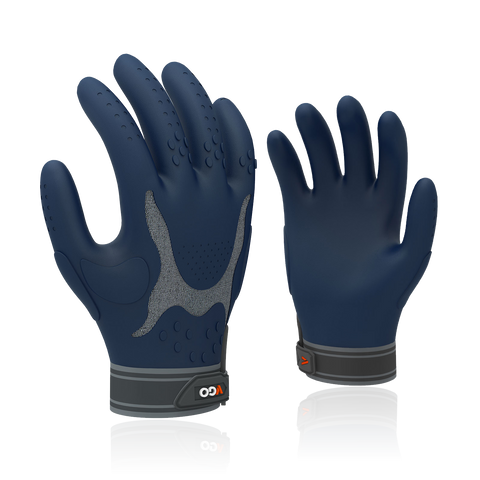 Super Grip Gloves | Textured Grip Palm, Non-Slip Texture, Hook & Loop Wrist  Strap, BLACK/ORANGE, S/M, 1 pair (2 gloves)