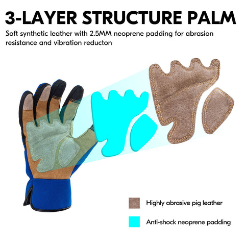anti pricker gardening gloves VGO Gardening Gloves Men, Safety Work Gloves, Puncture-proof, Thornpro