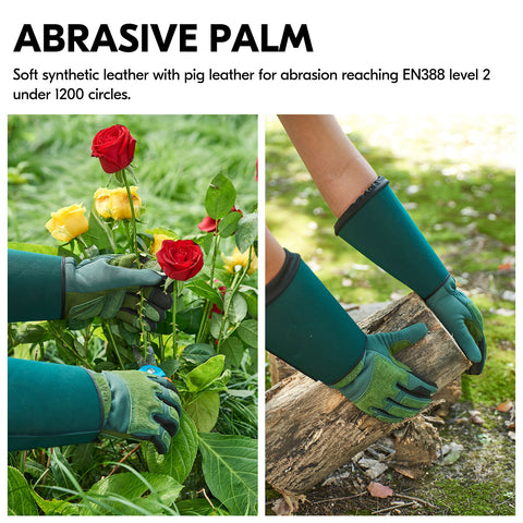 VGO 1 Pair Gardening Gloves Unses,Safety Work Gloves,Long Sleeves Gaun