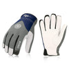 VGO 32℉ or above 3M Thinsulate C40 Winter Goatskin Leather Waterproof Membrane Winter Work Gloves (Grey, GA8977FW)