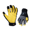 VGO 1 Pair Safety Work Gloves,Mechanics Gloves,Impact Gloves,Anti-Vibration Gloves,Rigger Gloves(Grey,CA7723)