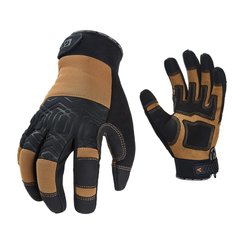 MECHANIX WEAR Medium Brown Leather Driving Gloves, (1-Pair) in the